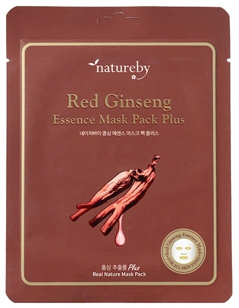 Маска для лица Natureby тканевая Red Ginserg 1 шт