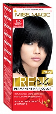 Miss Magic Trend Color 3.0 натуральный темно-коричневый крем-краска 90 мл