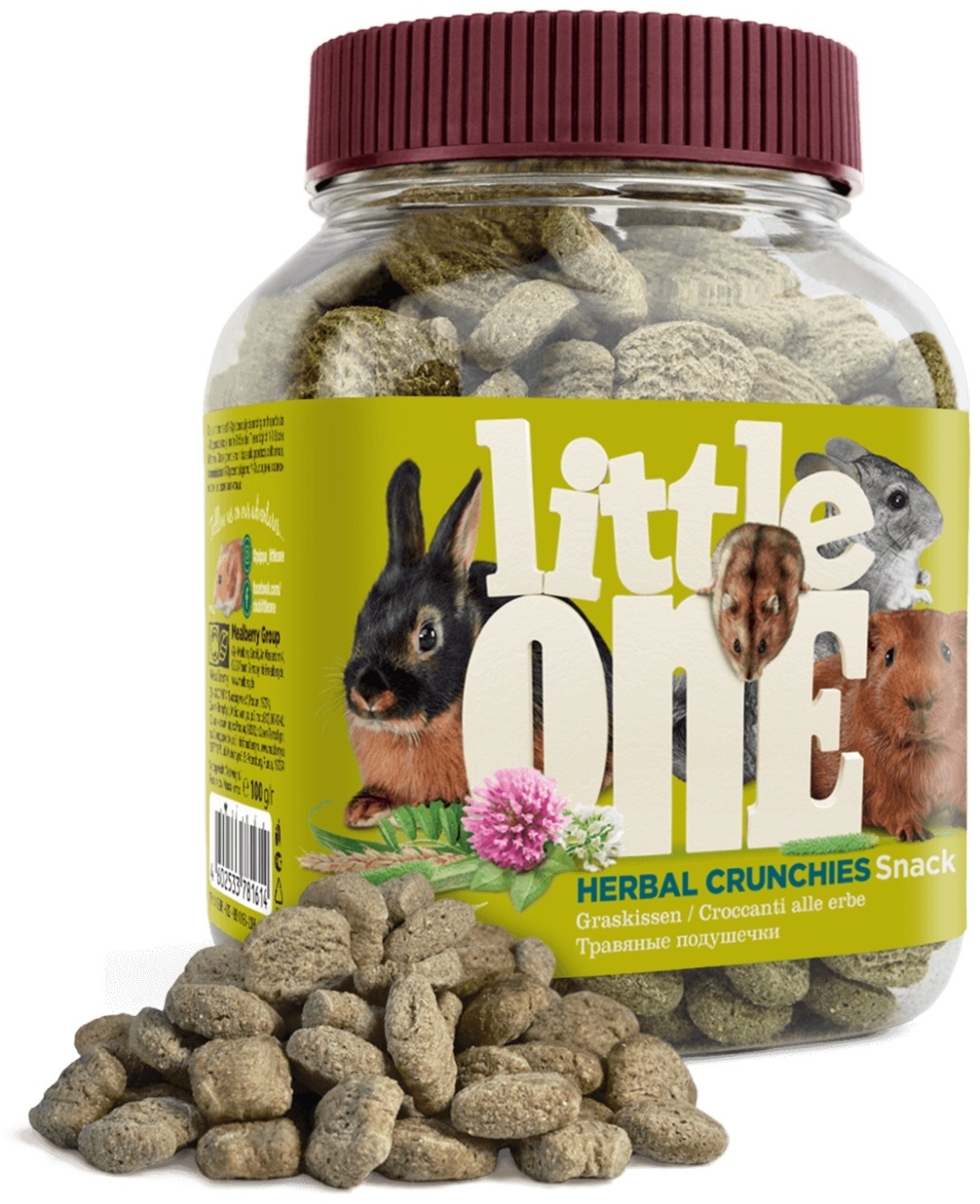 Купить Лакомство Little One Herbal Crunchies Snack Травяные подушечки ...