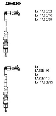 Свечные провода BREMI 229AB200