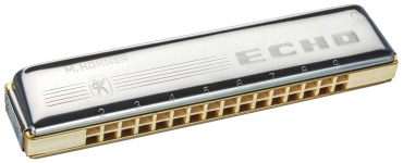 Губная гармошка Hohner Tremolo Echo 2309/32 C M2309017 серебристый