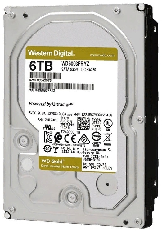 Western Digital Gold WD6003FRYZ 6Tb