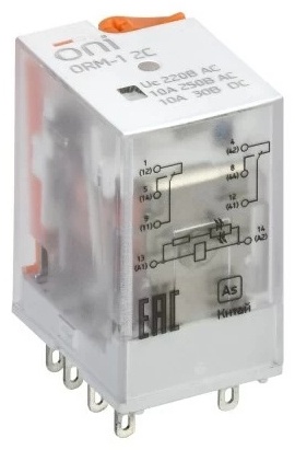 ONI коммутационное реле ORM-1-2C-AC220V-L-B
