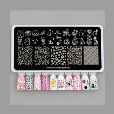 Swanky Stamping пластина для стемпинга 119