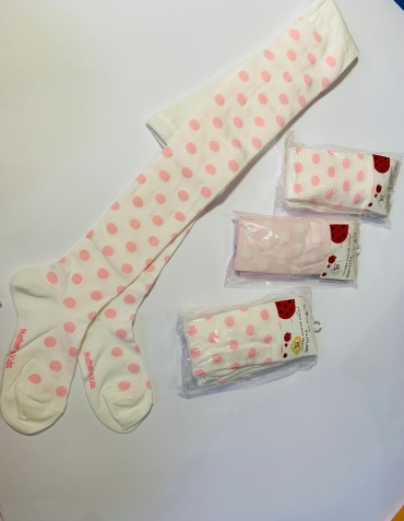 Колготки матовые, с ластовицей KIDS SOCKS белый