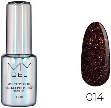 My Gel гель-лак Micro Diamond 014 Bordo глянцевое 15 мл