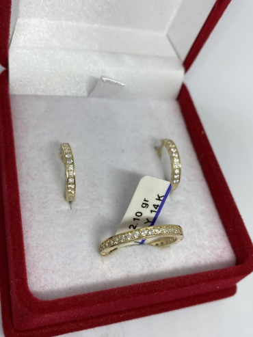 Gold Karla Na-1017 вес 4.76 г золото, фианит