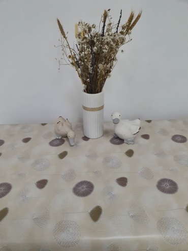 Клеенка Евроуют Silver Dandelion 200x140 см, ПВХ, 1 шт