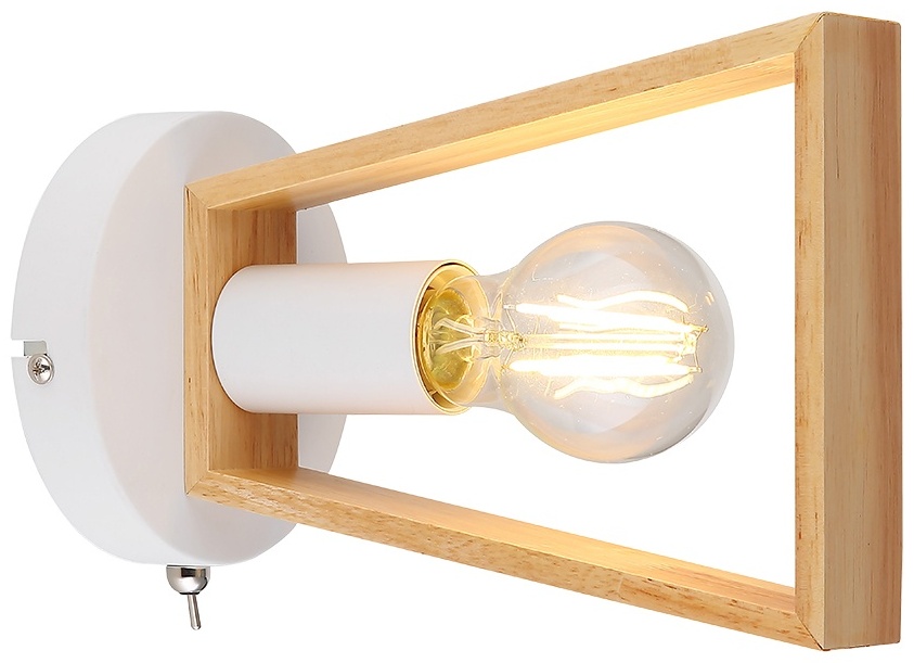 Бра настенный Arte Lamp E27, белый, бежевый