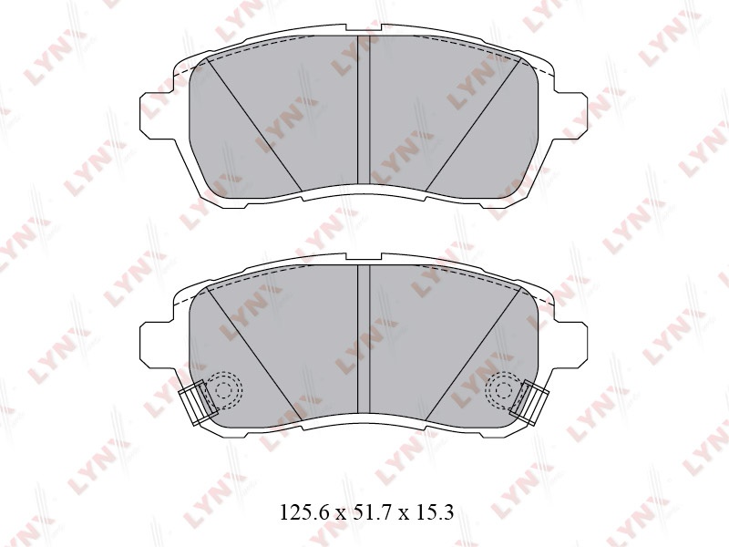 Колодки LYNXauto передние BD5123 4 шт