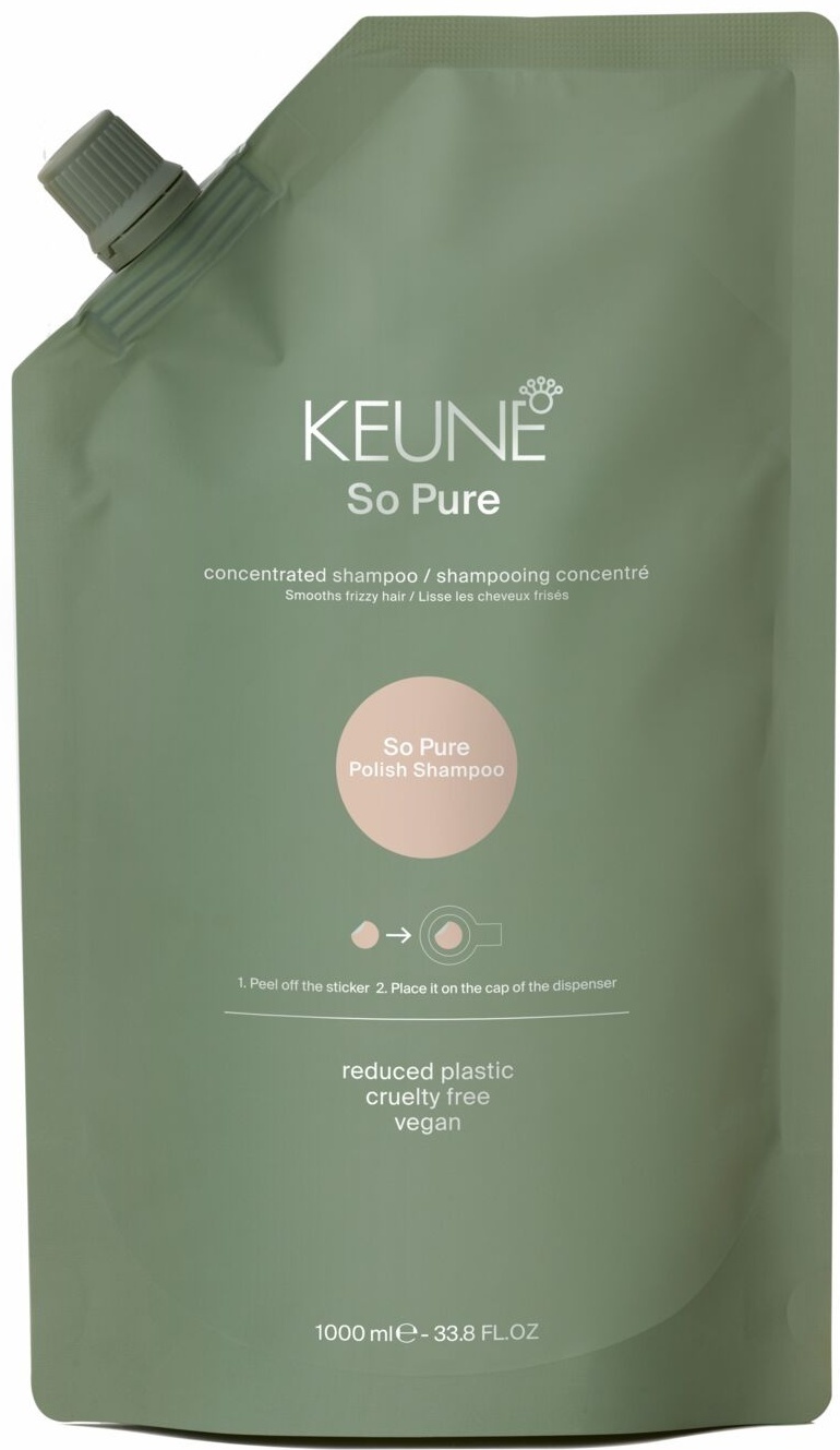 Keune So Pure Polish шампунь 1000 мл
