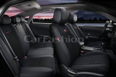 Carfashion 27038 Badge 5D Plus красный-черный