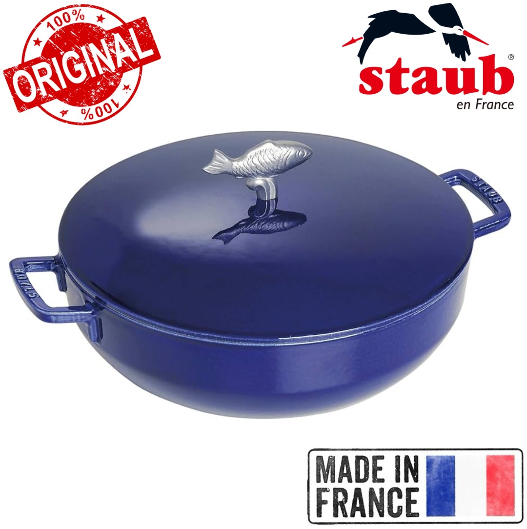 Сотейник 4.6 л, Staub France Dark Blue 28 см чугун