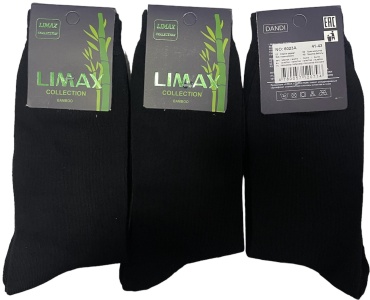 Носки LIMAX 3 пары черный 41-43 3 шт