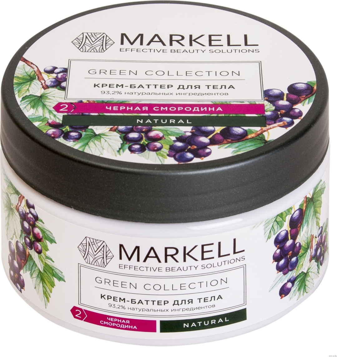 Купить Markell <b>крем</b>-<b>баттер</b> для тела черная смородина green collection natur...