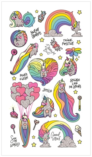 Лист MESHU Rainbow unicorn 30