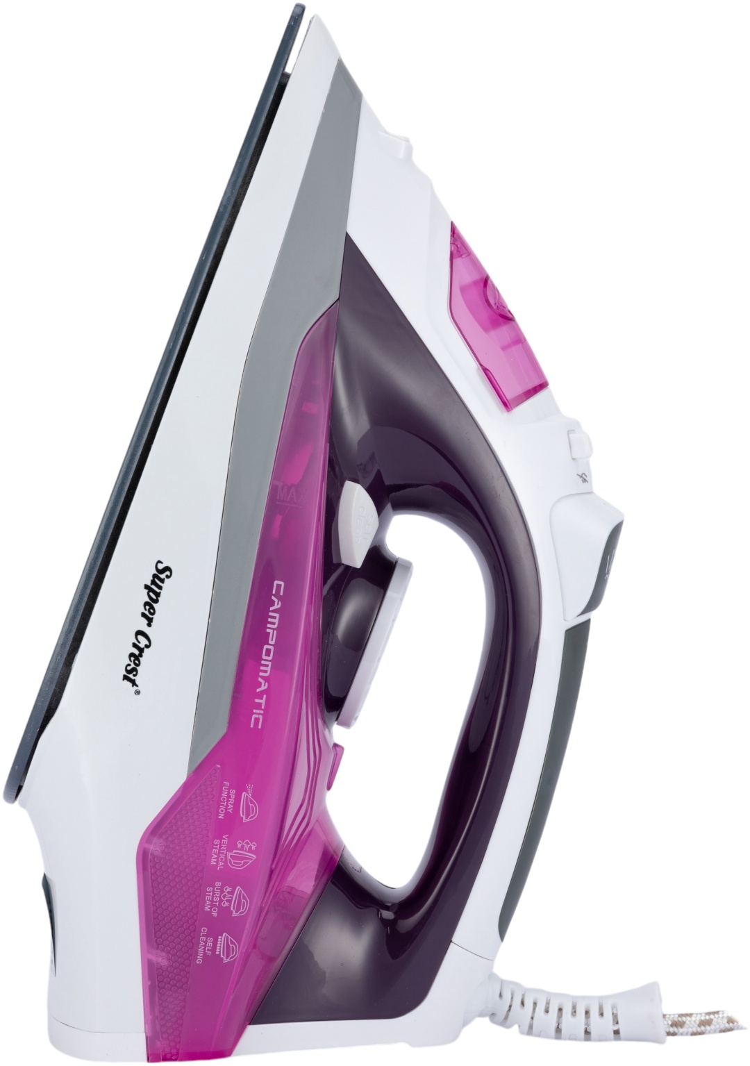 Утюг Super Crest SCT-1016 розовый