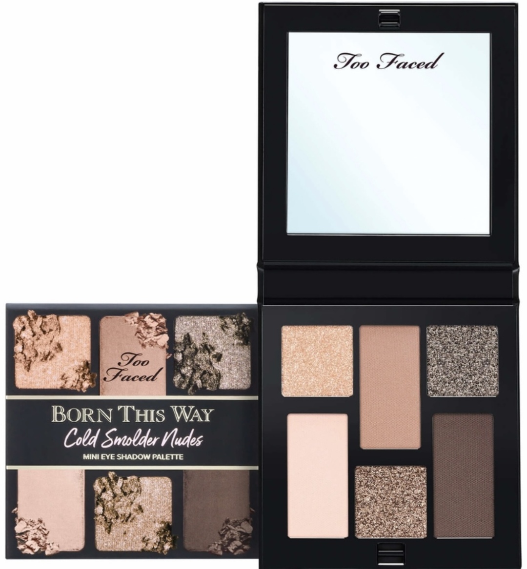 TOO FACED тени прессованные Born This Way Natural Nudes Mini Eye Shadow Palette Cold Smolder Nudes