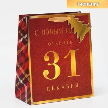 Подарочный пакет Дарите Счастье 1 шт бумага 25х21.5 см