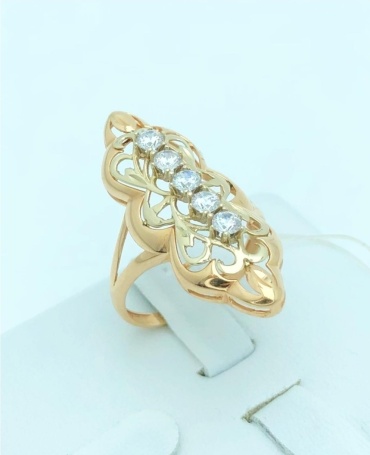 Aizhan Gold Gold0137 размер 20 вес 4.8 г золото, фианит