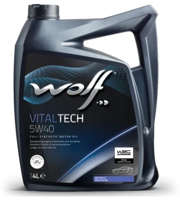 Синтетическое WOLF VITALTECH 5W-40 4 л
