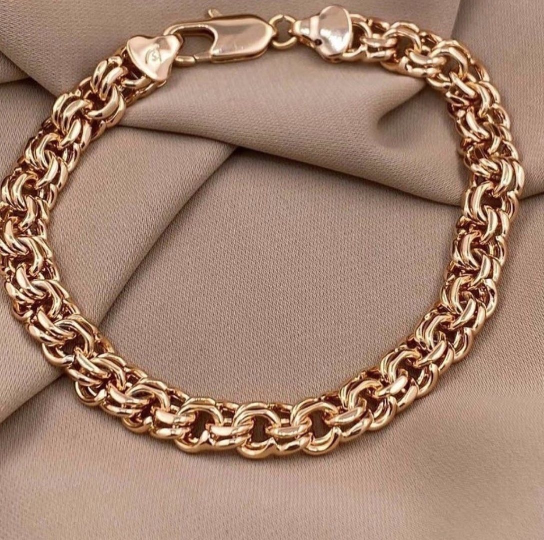 ADEMA GOLD 75959472 длина 18 см, вес 1.64 г золото, плетение бисмарк