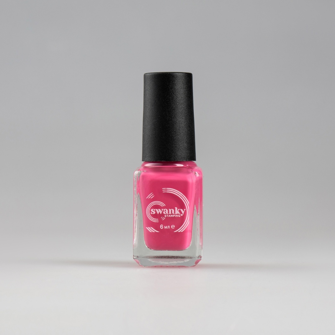 Swanky Stamping Лак для стемпинга S47 Hot pink 6 мл