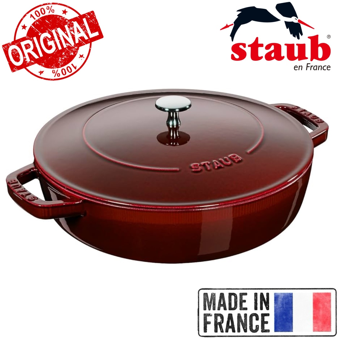 Сотейник 3.7 л, Staub France Grenadine 28 см чугун
