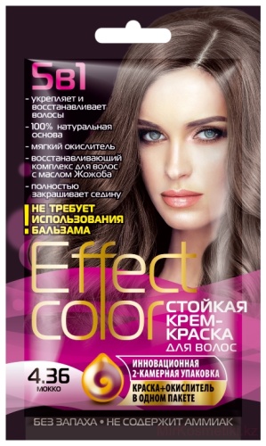 Effect Color 5 в 1 4.36 мокко крем-краска 50 мл