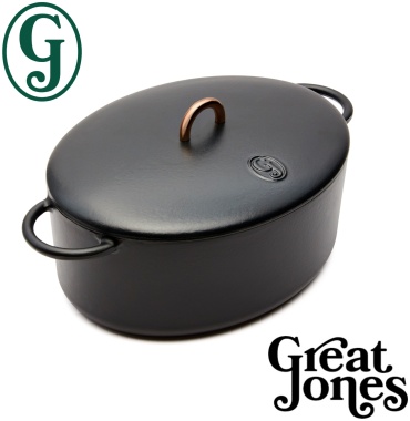 Кастрюля 6.4 л, GREAT JONES Ditchess Cast Iron Enameled Pepper чугун
