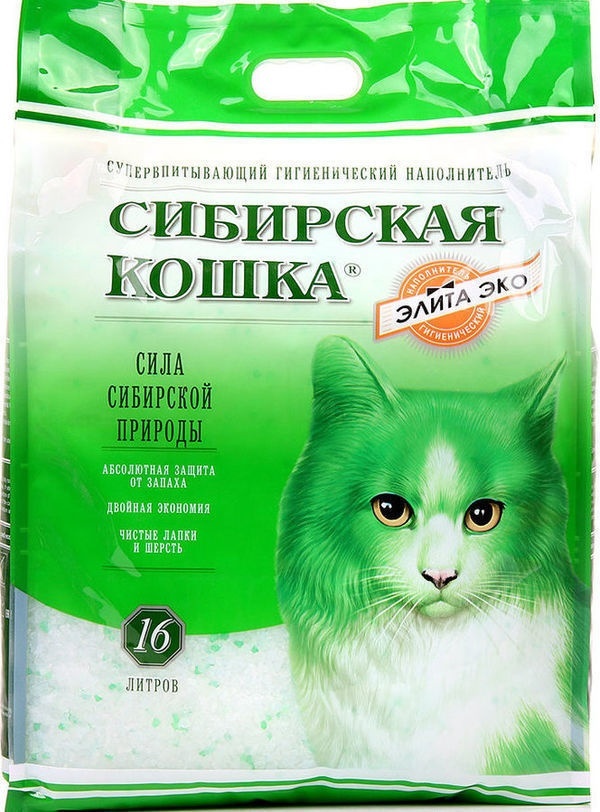 Купить Наполнитель Сибирская Кошка Элитный ЭКО впитывающий 16 л в ...