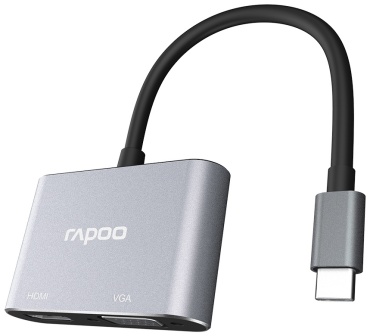 Док-станция Rapoo XD10V серый