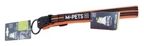M-Pets ошейник для постоянной носки универсальный оранжевый, черный