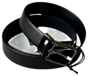 Ремень Gianni Chiarini натуральная кожа 115 см черный, синий