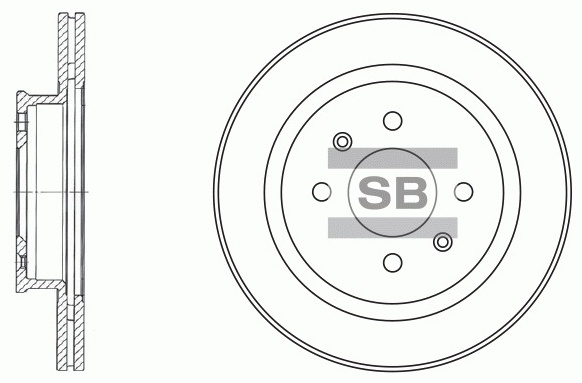 Диски Sangsin Brake передние SD1021