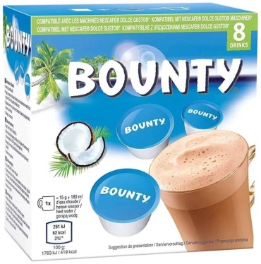 Капсулы шоколад Bounty Caps 8 шт