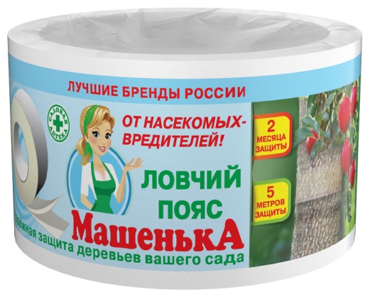 Липкая лента Ловчий пояс для защиты деревьев от насекомых Машенька, 5м