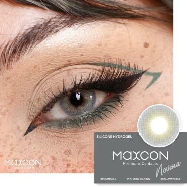 Контактные линзы MAXCON Novena Gray -5.50 кривизна 8.6 на год 2 шт