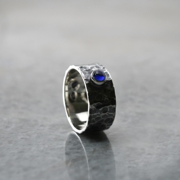 ND Jewelry ND_R_027 размер 17 вес 10 г серебро, наносапфир