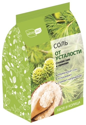 NaturaЛист От усталости морская соль 500 г
