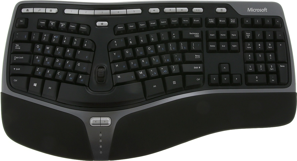 Купить Клавиатура Microsoft Natural Ergonomic Keyboard 4000 черный в ...
