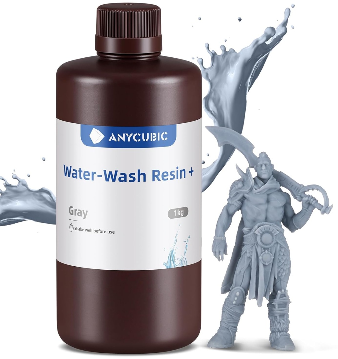 Anycubic Water-Wash Resin + Gray Набор 4 л (Водосмываемая смола)