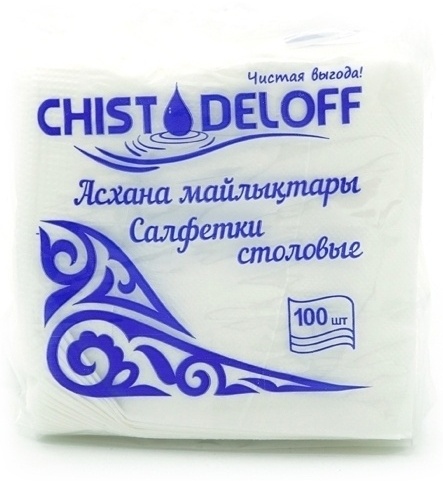 Бумажные салфетки Chistodeloff столовые 100 шт