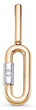Подвеска DELTA LUX br130963 вес 0.89 г золото, бриллиант