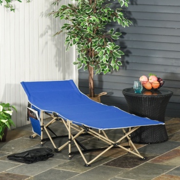 Раскладушка MimirOutDoor 65х190 см , синий