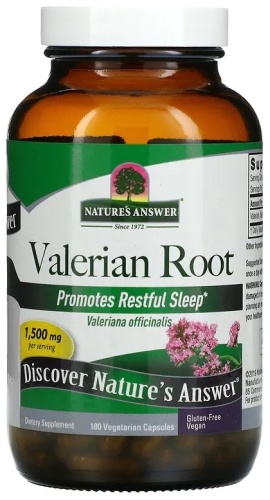 Nature's AnswerValerian Root, 500 mg, 180 капсул