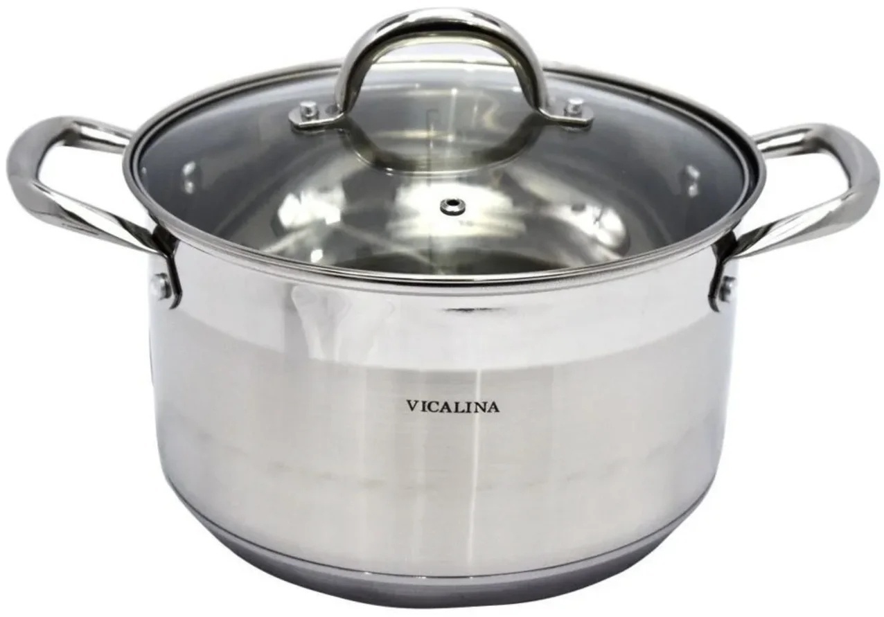 Кастрюля 3.6 л, Vicalina VL-1074 сталь