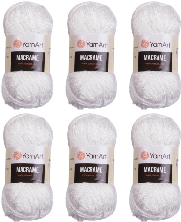 YarnArt Macrame 154 Белый (154) 130 м 90 г