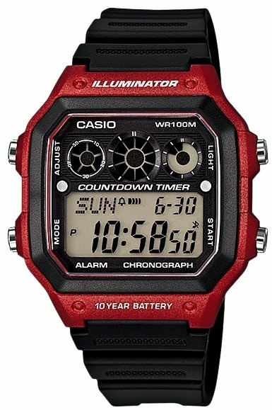 Кварцевые CASIO AE-1300WH-4AVDF пластик