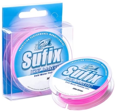 Леска Sufix монофильная SIM175PI50 0.175 мм белый, розовый